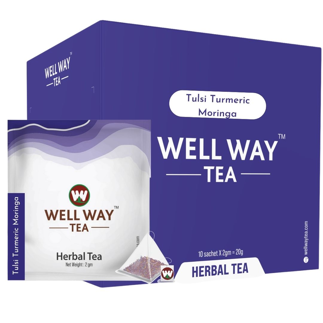 Wellway tea - Tulsi Turmeric Moringa Tea Bag